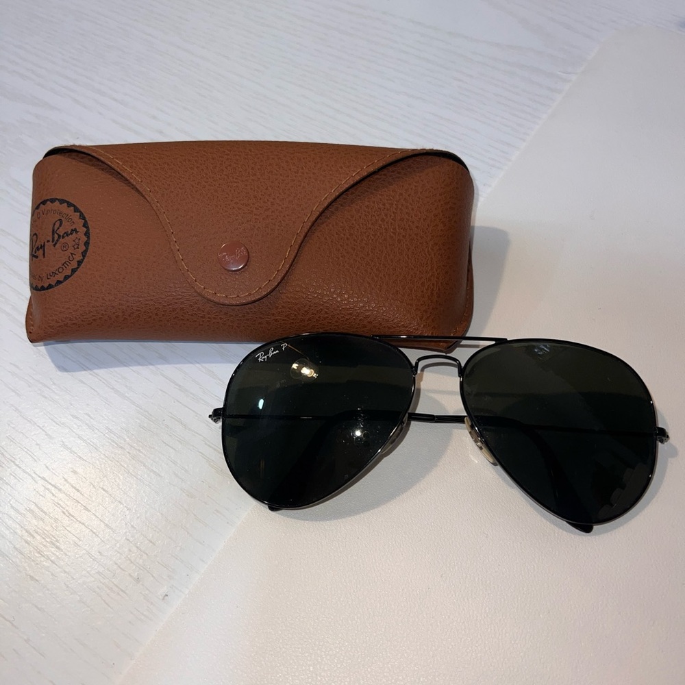 Ray-Ban Oversized Black on Black Aviators